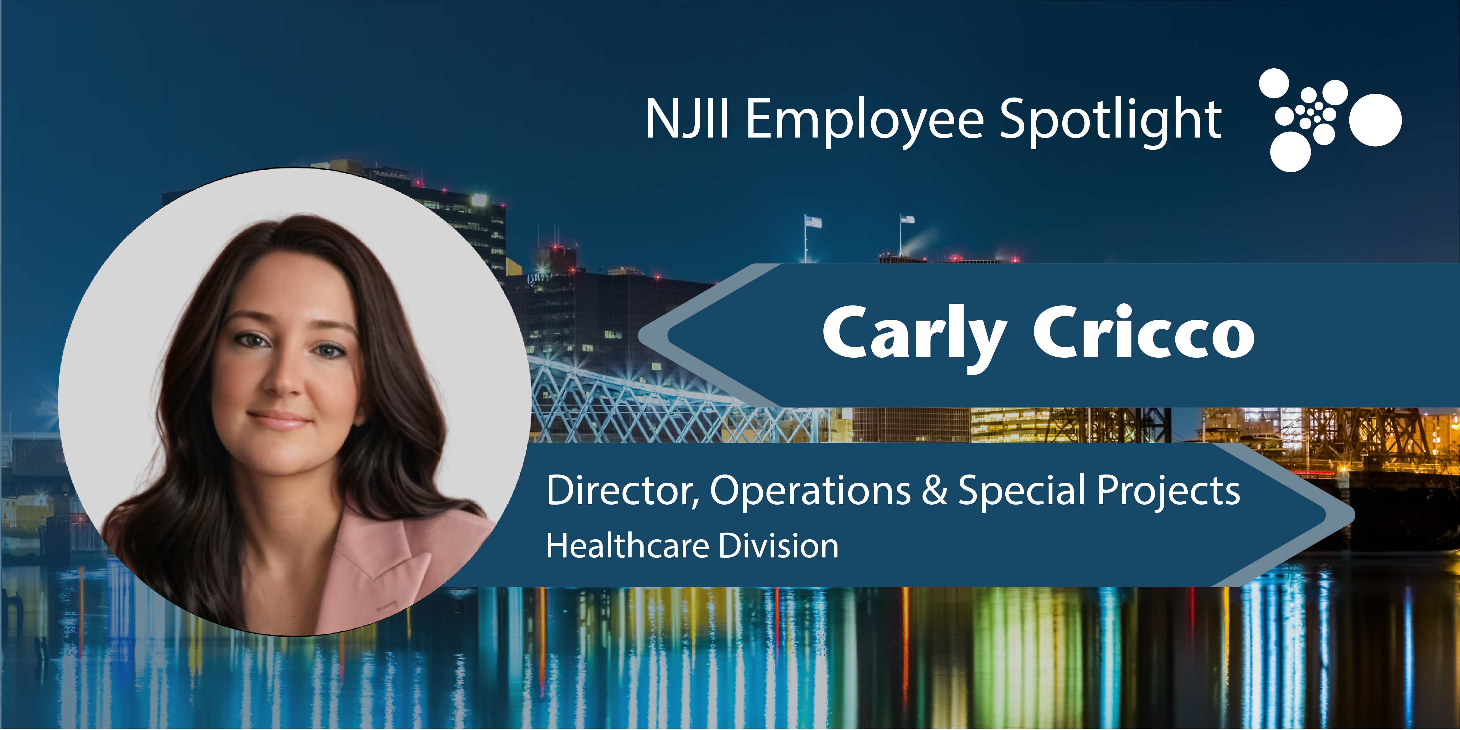 NJII employee, Carly Cricco headshot with title