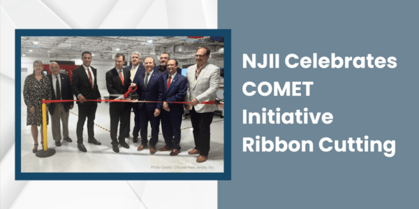 NJII Executives and NJ representatives cut the ribbon to celebrate the opening of the NJII COMET initiative